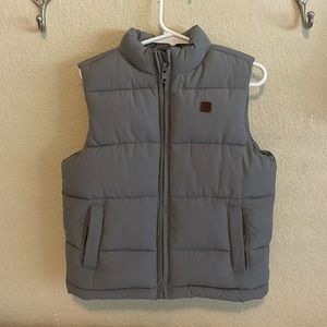 Janie and Jack boys Gray Puffer Vest
